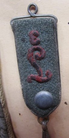  German WWI Old Museum Display Piece, Shoulder Strap & Watch Fob — image 3