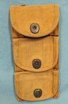 US WWI, M1917 Revolver 3 Pocket Halfmoon Clip Pouch