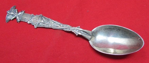 US Post Civil War, Sterling GAR Souvenir Spoon — image 2