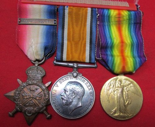  British WWI 3 Place Medal Bar, Norman Leers, 9666, Wounded 1916, Died 1918 — image 4