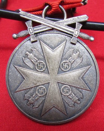  German WWII Order of the German Eagle Medal, With Swords, 835 Silver — image 3