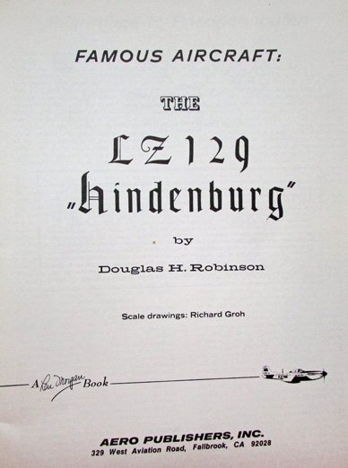  Book, LZ 129 Hindenburg, Famous Aircraft Series 1964 — image 4