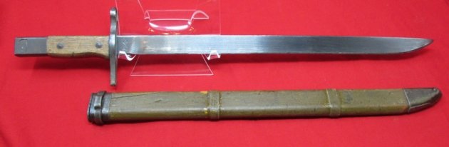  Japanese WWII Late Type 30 Bayonet, Toyoda Mfg, Square Pommel — image 4