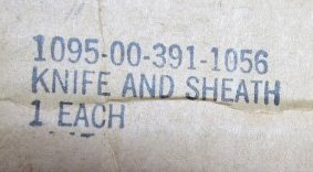  US Vietnam War Era, USN MK 3 Mod O Knife, Original Box — image 2