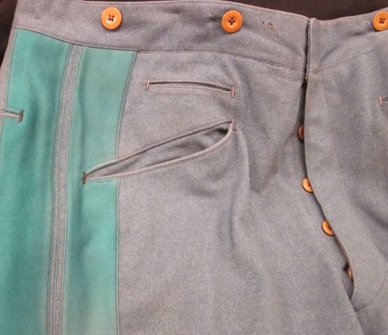  Imperial Austrian WWI, Central Powers, Kaiserjager Officers Straight Trousers, Named, Dated 1910 — image 5