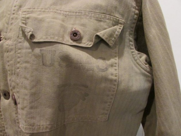  US WWII USMC M1944 HBT Utility Jacket, Size 40 — image 3