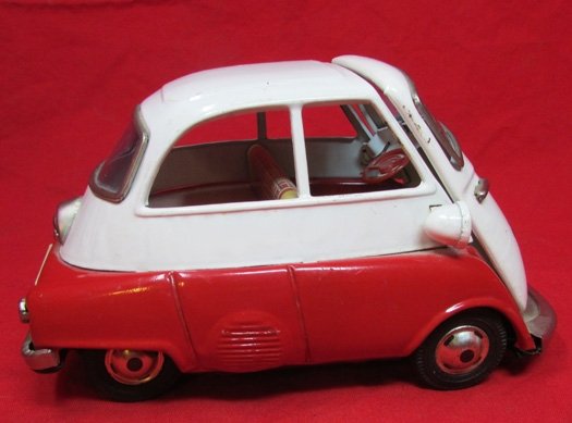  Japanese, Post WWII, Tinplate Toy Car, Isetta Bubble Car — image 4