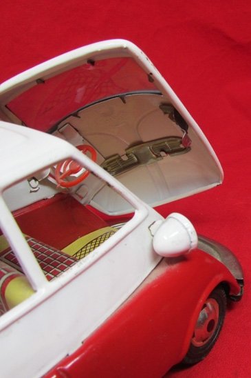  Japanese, Post WWII, Tinplate Toy Car, Isetta Bubble Car — image 5