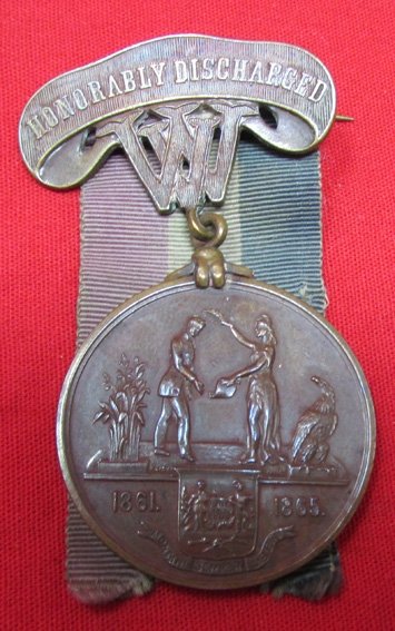  US Post Civil War West Virginia Veterans Medal, Honorably Discharged, Battery A, 1st Lt Artillery — image 2