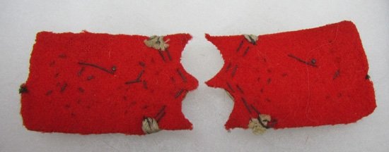  French WWI Regimental Collar Inisignia, 68th, Pair — image 3