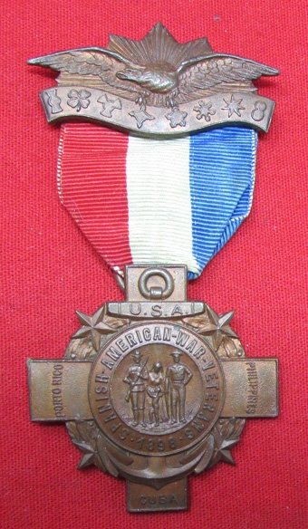  US Pre WWI, Bailey, Banks & Biddle, Spanish American War Veterans Medal — image 2