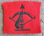 British WWII Formation Sign, Anti-Aircraft Command, Embroidered
