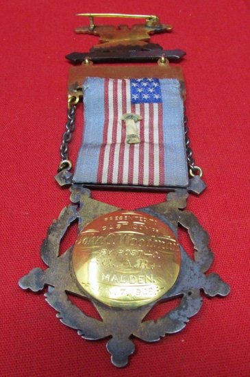  US Post Civil War, Silver & Gold GAR Post Commander's Badge, 12th New Hampshire Veteran — image 11