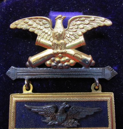  US Post Civil War, Silver & Gold GAR Post Commander's Badge, 12th New Hampshire Veteran — image 4