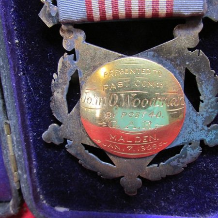  US Post Civil War, Silver & Gold GAR Post Commander's Badge, 12th New Hampshire Veteran — image 7