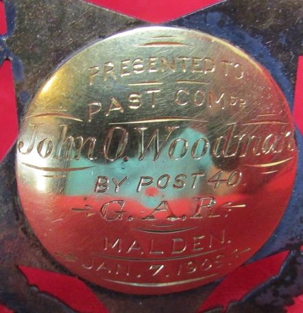  US Post Civil War, Silver & Gold GAR Post Commander's Badge, 12th New Hampshire Veteran — image 8