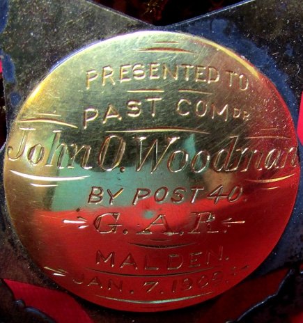  US Post Civil War, Silver & Gold GAR Post Commander's Badge, 12th New Hampshire Veteran — image 9