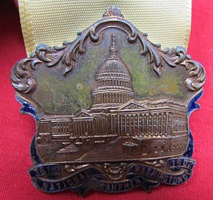  US Post Civil War GAR 36th National Encampment Badge, Washington 1902 — image 4