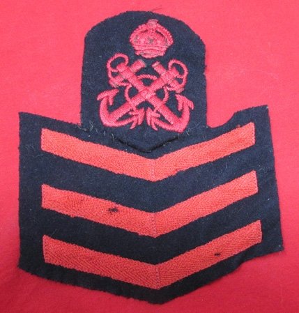  British WWI-WWII Era, Royal Navy 1st Class Petty Officer Sleeve Rate — image 2