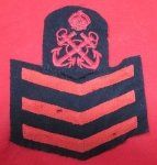 British WWI-WWII Era, Royal Navy 1st Class Petty Officer Sleeve …