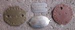 British WWI Identity Tag Grouping, 4, Henry Fryer, Yorkshire Rgt