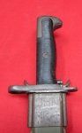 US WWII M1905/42 16 Inch Bayonet and Scabbard, OL (Oneida …