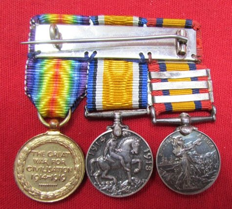  British Boer Wart-WWI 3 Place Miniature Medal Bar — image 4