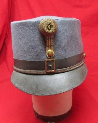  Austro-Hungarian WWI, Officers Undress Cap, Gray Wool — image 2