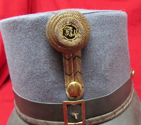  Austro-Hungarian WWI, Officers Undress Cap, Gray Wool — image 3