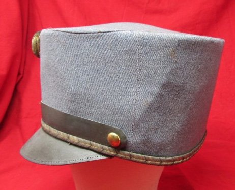 Austro-Hungarian WWI, Officers Undress Cap, Gray Wool — image 4