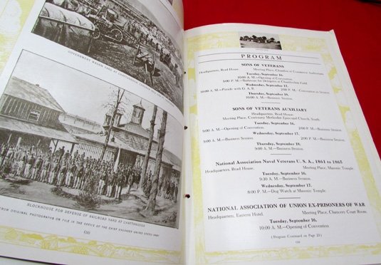  US Post Civil War, G.A.R. 47th National Encampment Program, Chattanooga 1913 — image 4