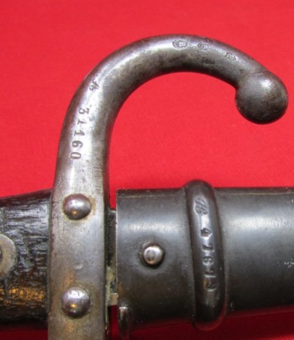  French M1874 Gras Bayonet, L Deny Paris 1879 — image 3