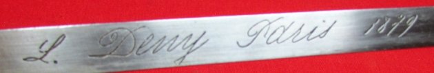 French M1874 Gras Bayonet, L Deny Paris 1879 — image 4