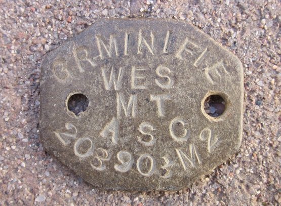  British WWI Identity Disc Trio, Minifie, Army Service Corps — image 4