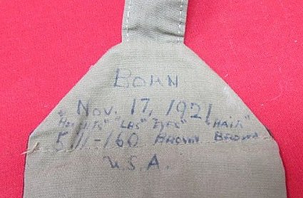  US WWII USMC Identified Money Belt, Guadalcanal Vet, Brother MOH Iwo — image 4