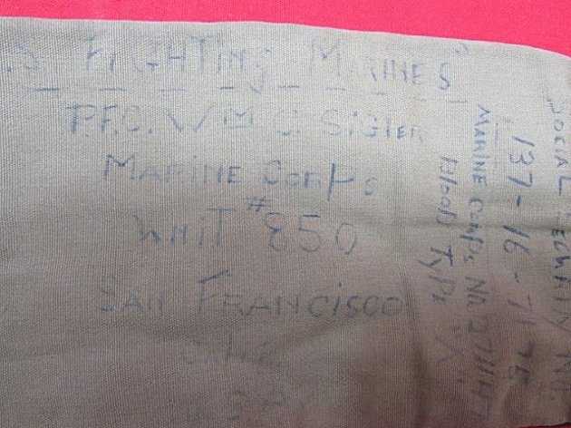  US WWII USMC Identified Money Belt, Guadalcanal Vet, Brother MOH Iwo — image 7
