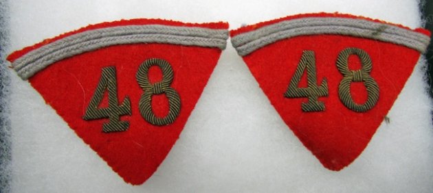  French WWI NCO Collar Regimental Insignia, Pair — image 2