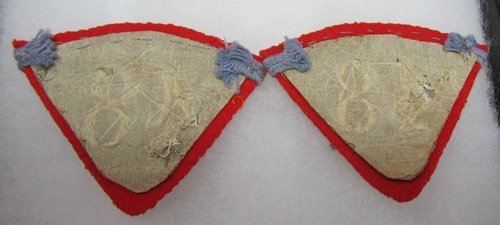  French WWI NCO Collar Regimental Insignia, Pair — image 3