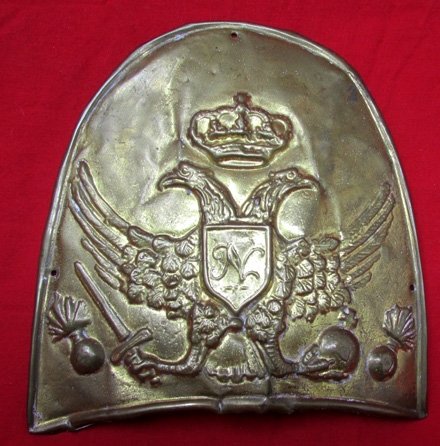  European Napoleonic Era Bearskin Plate, Reportedly Sicilian or Italian Origin — image 2