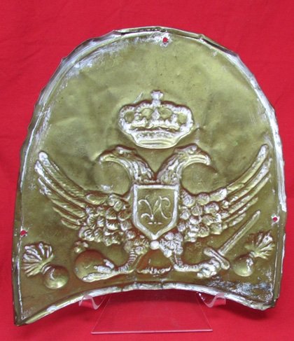  European Napoleonic Era Bearskin Plate, Reportedly Sicilian or Italian Origin — image 4