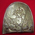European Napoleonic Era Bearskin Plate, Reportedly Sicilian or Italian Origin