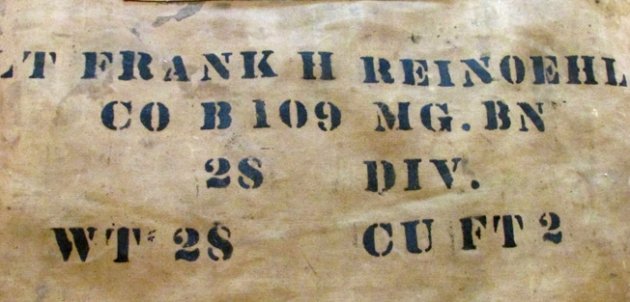  US WWI Identified Officers Clothing Bag, Co. B, 109th MG Bn, 28th Division — image 3