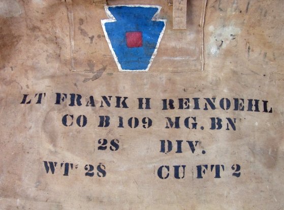 US WWI Identified Officers Clothing Bag, Co. B, 109th MG Bn, 28th Division — image 8