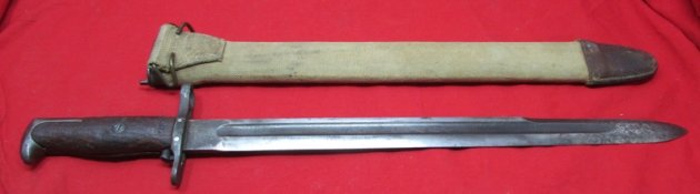  US WWI, M1905 Bayonet & Scabbard, SA, 1918 Blade — image 4