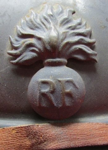  French WWI Adrian Helmet, Infantry, Complete Liner & Chinstrap — image 3