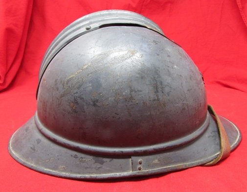  French WWI Adrian Helmet, Infantry, Complete Liner & Chinstrap — image 4