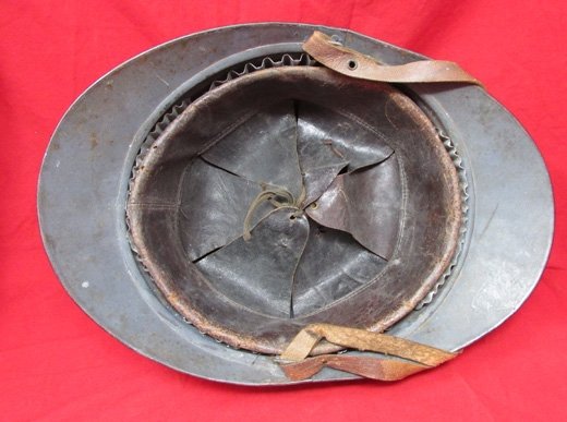  French WWI Adrian Helmet, Infantry, Complete Liner & Chinstrap — image 5
