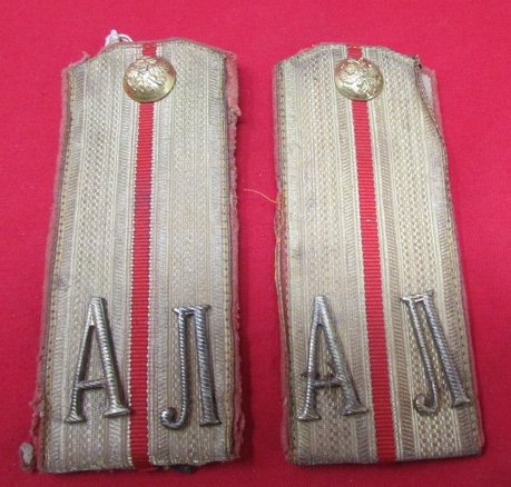  Russian, Czarist Era Officers Shoulder Boards, Alexandropol Military District — image 2
