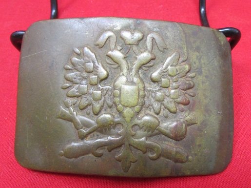  Russian WWI Enlisted Artillery Buckle, Brass — image 2