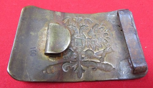  Russian WWI Enlisted Artillery Buckle, Brass — image 3